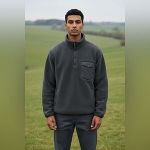 NWOT, Joe's Jeans, Men's Grey Zip-Up Sweater, XL 🍂